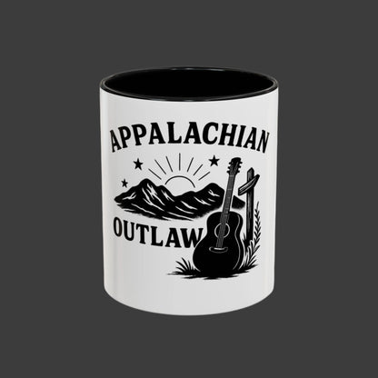 Coffee Mug, Appalachian Outlaw Design, Father's Day Gift for Dad or Grandaddy, 11oz, 15oz, Gift for Him, Mountain Coffee Cup, Country Mug,