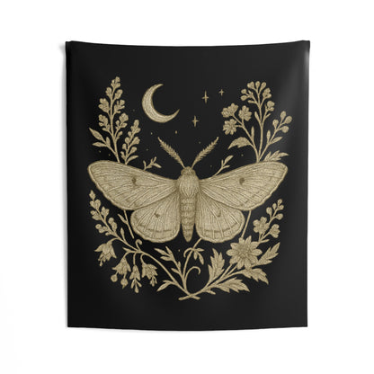 Golden Moth & Moon Tapestry – Appalachia After Dark Collection