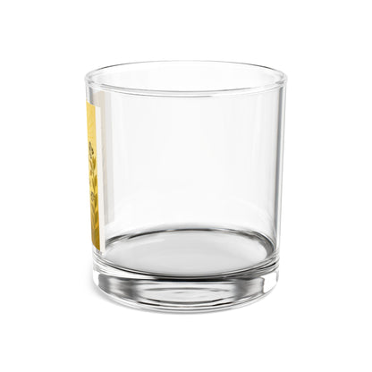Golden Taste of Sunshine Rocks Glass, 10oz | Ideal for Home Bar, Sun-themed Gift, Personal Use, Parties, Celebrations