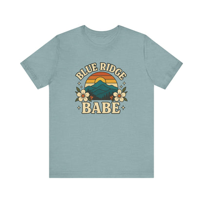 Blue Ridge Babe Oversized T Shirt, Mountain Lover Tee, Summer Vibes Shirt, Casual Graphic Tee, Outdoorsy Top, Hiking Shirt