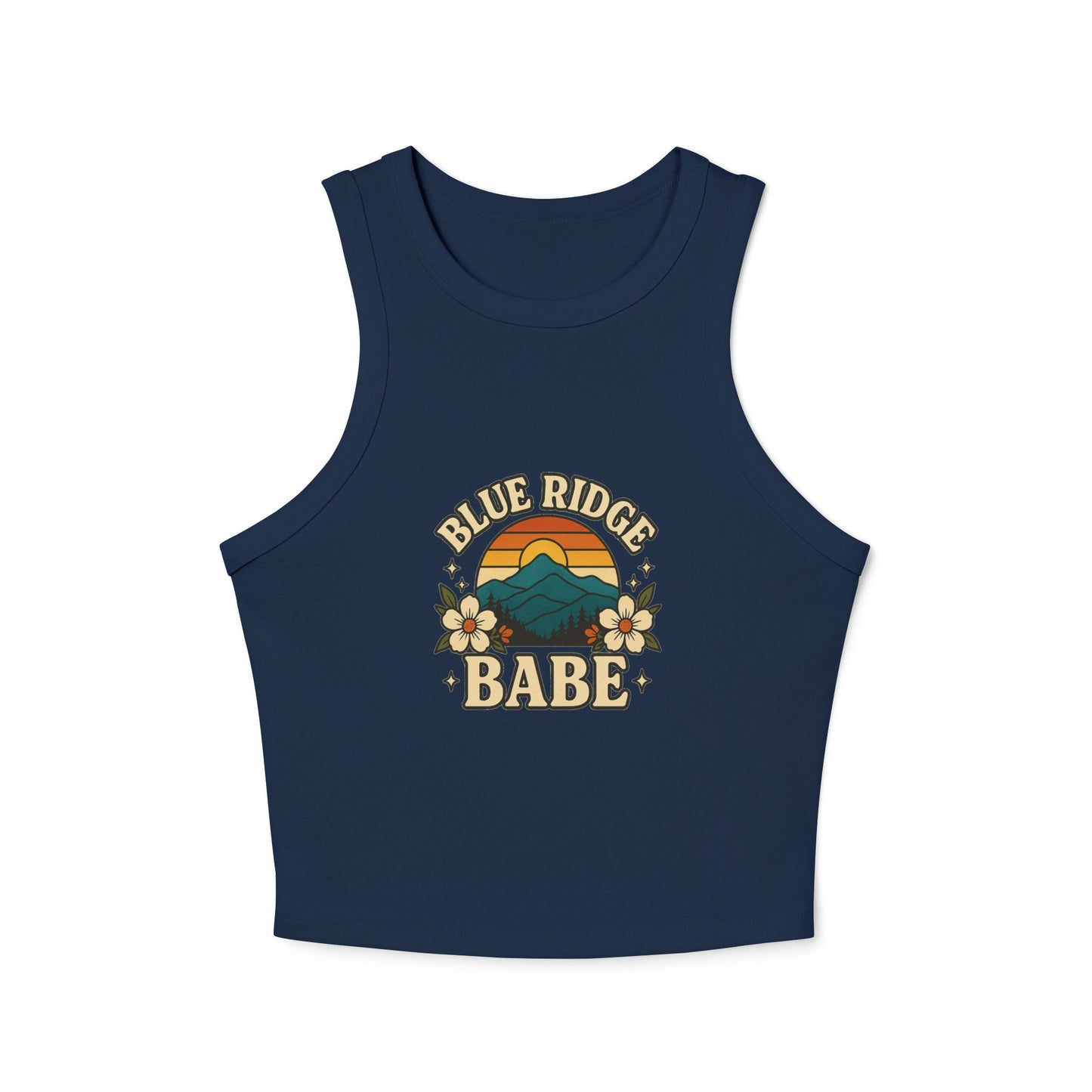 Women's Vintage Graphic Tank Top - Blue Ridge Babe, Summer Fashion, Boho Style, Festival Wear, Outdoor Adventures, Gift for Her