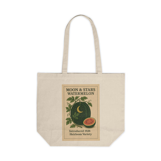 Vintage Seed Catalog Market Tote, Farmer's Market Reusable Bag, Grocery Shopping Bag, Eco-Friendly Tote, Watermelon Design Tote