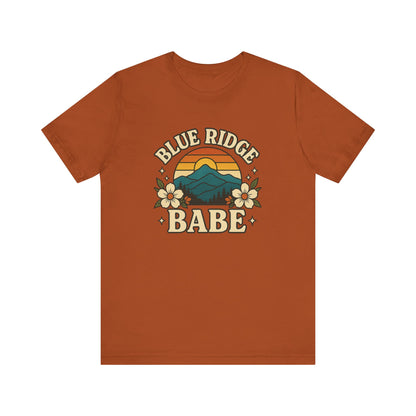 Blue Ridge Babe Oversized T Shirt, Mountain Lover Tee, Summer Vibes Shirt, Casual Graphic Tee, Outdoorsy Top, Hiking Shirt