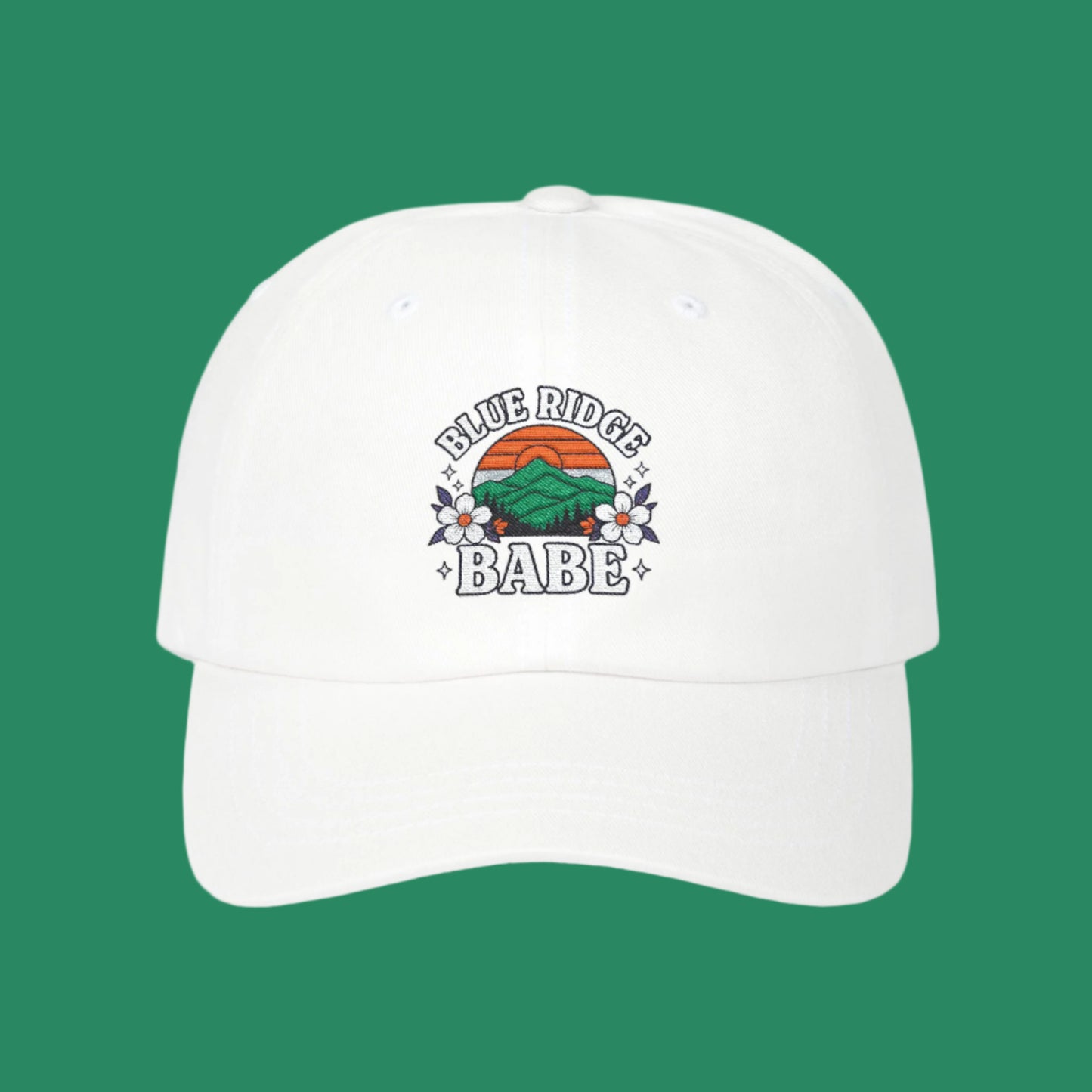 Classic Blue Ridge Babe Dad Cap, Dad Hat, Summer Accessory, Gift for Her, Outdoor Style, Casual Fashion