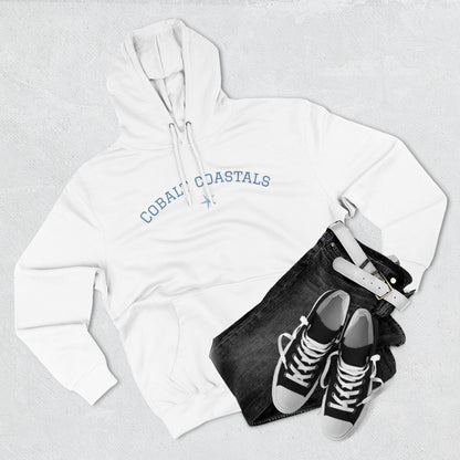 Cozy Cobalt Coastals Hoodie - Comfortable Fleece Pullover for Relaxation, Perfect Gift, Casual Wear, Holiday Style, Fashion Layering