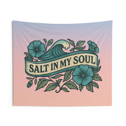 Salt in my Soul Beach Wall Tapestry