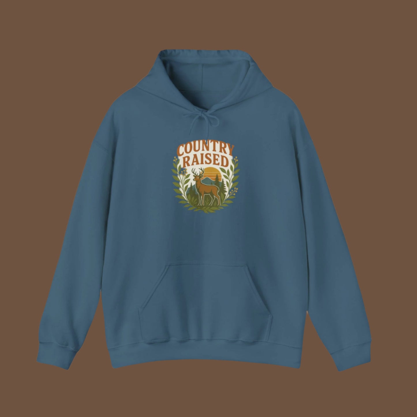 Country Raised Hoodie, Farm Life Pullover, Rural Living Sweatshirt, Outdoor Adventure Jumper, Ranch Style Outerwear