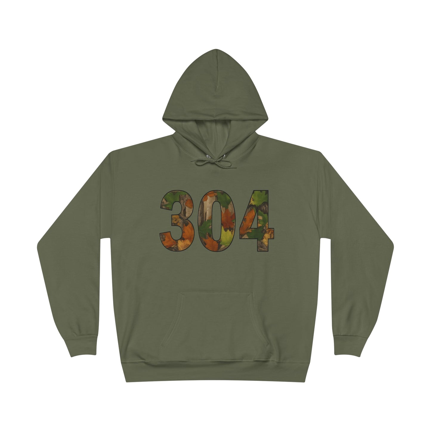 Camo '304' Hoodie — Camouflage Block Number Pullover