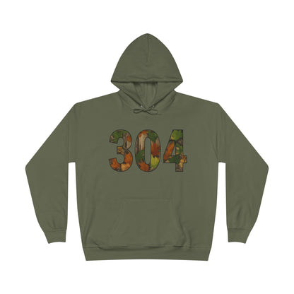 Camo '304' Hoodie — Camouflage Block Number Pullover