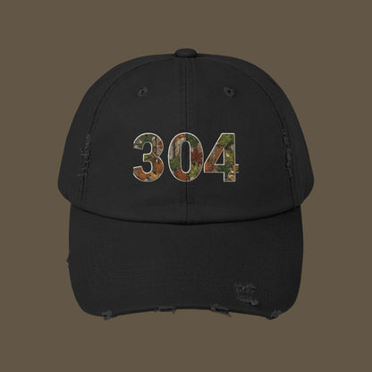 Camo Cap, West Virginia Hat, Distressed Baseball Cap, Unisex Trucker Hat, Vintage Style Dad Hat, Outdoor Camouflage Headwear