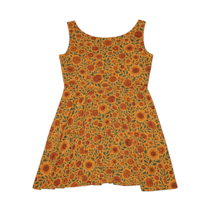 Sunflower Skater Dress – Golden Country Bloom