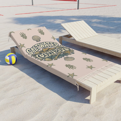 🌊 Saltwater Cowboy Boho Beach Blanket – Western Soul Meets Coastal Vibes 🐚🤠