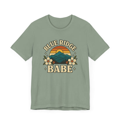 Blue Ridge Babe Oversized T Shirt, Mountain Lover Tee, Summer Vibes Shirt, Casual Graphic Tee, Outdoorsy Top, Hiking Shirt