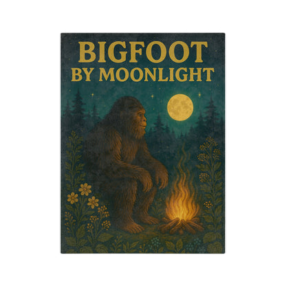 🧣 Bigfoot by Moonlight Blanket – Cozy Gift for Cryptid Lovers 🌙🦶