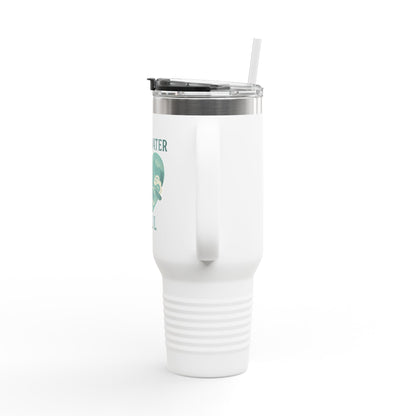 Insulated Travel Mug with Motivational Kayaking Design | Sporty Travel Coffee Cup, Adventure Mug, Outdoor Gift, Hydration Tumbler