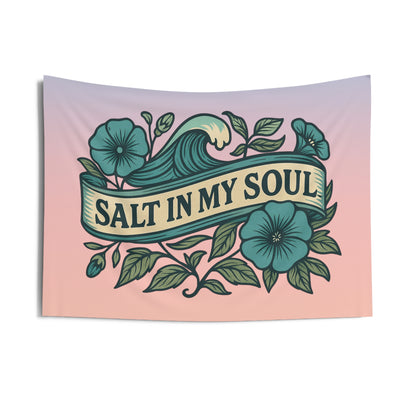 Salt in my Soul Beach Wall Tapestry