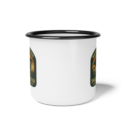 Snallygaster Enamel Camping Mug – Appalachian Cryptid Dragon Design