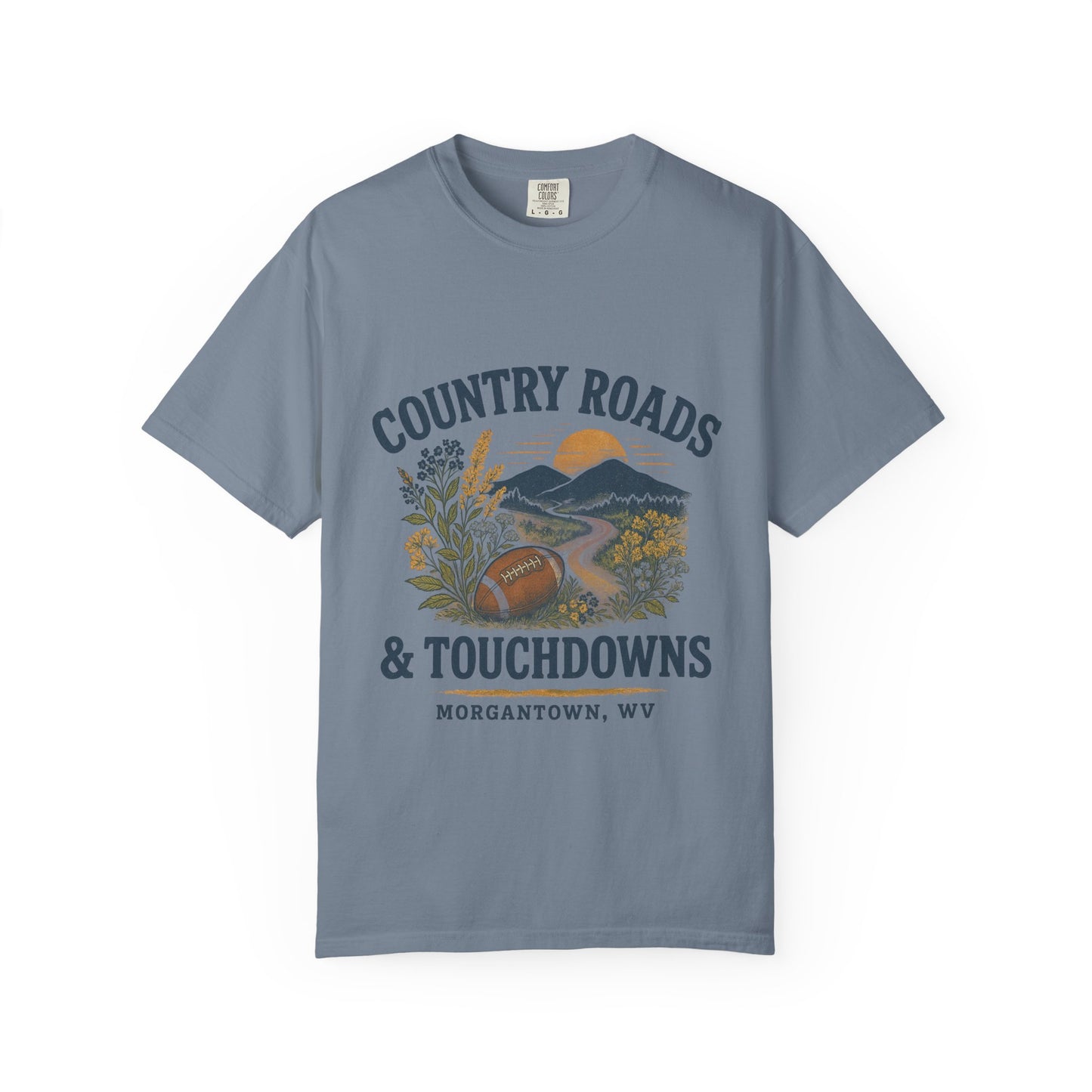 WVU Gameday T-shirt, Country Roads Tailgating Shirt, Touchdowns Tee, West Virginia University Fan Apparel, Unisex Tee