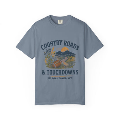 WVU Gameday T-shirt, Country Roads Tailgating Shirt, Touchdowns Tee, West Virginia University Fan Apparel, Unisex Tee