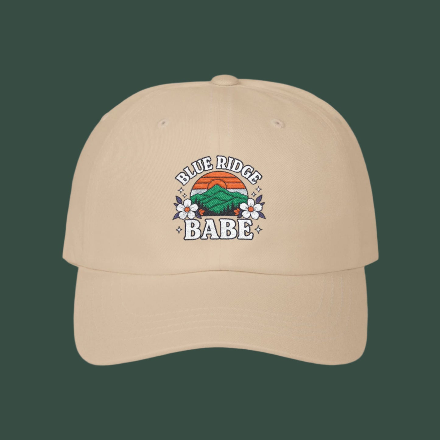 Classic Blue Ridge Babe Dad Cap, Dad Hat, Summer Accessory, Gift for Her, Outdoor Style, Casual Fashion