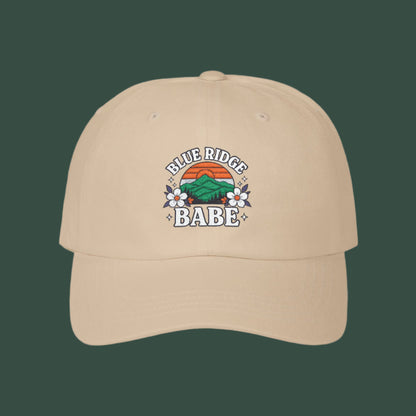 Classic Blue Ridge Babe Dad Cap, Dad Hat, Summer Accessory, Gift for Her, Outdoor Style, Casual Fashion