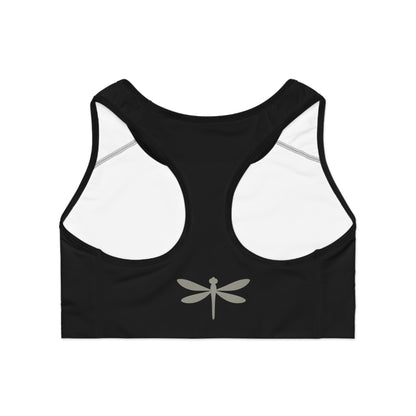 Wild Waters Racerback Sports Bra – Dragonfly Emblem