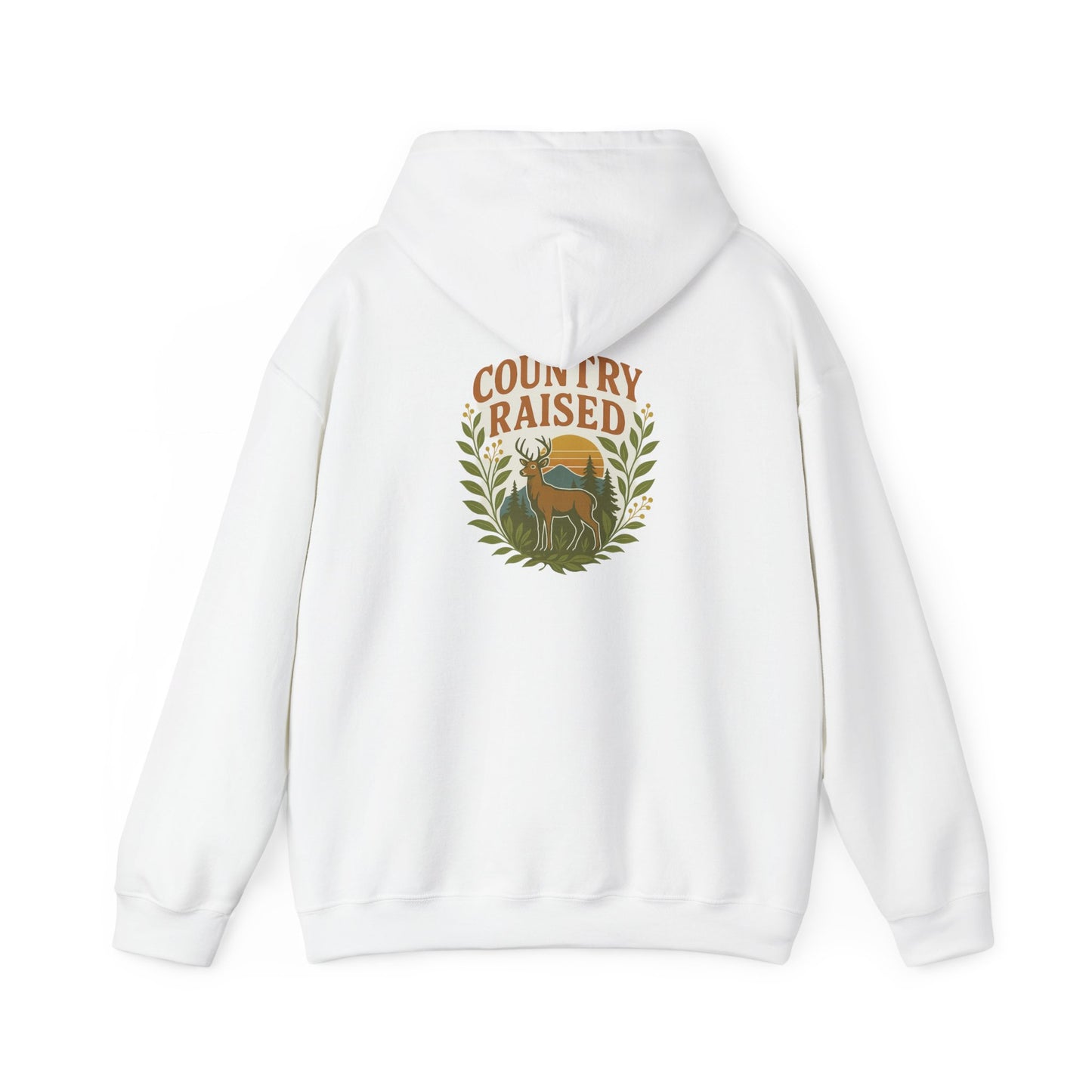 Country Raised Hoodie, Farm Life Pullover, Rural Living Sweatshirt, Outdoor Adventure Jumper, Ranch Style Outerwear