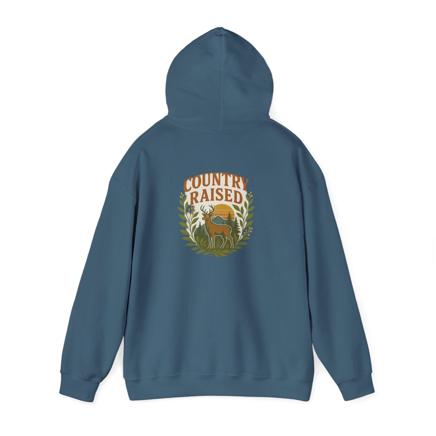 Country Raised Hoodie, Farm Life Pullover, Rural Living Sweatshirt, Outdoor Adventure Jumper, Ranch Style Outerwear
