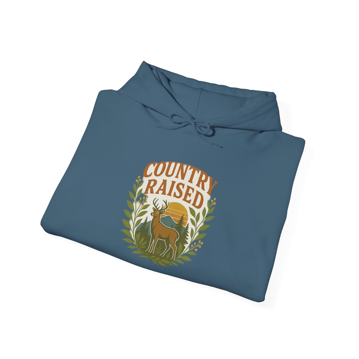 Country Raised Hoodie, Farm Life Pullover, Rural Living Sweatshirt, Outdoor Adventure Jumper, Ranch Style Outerwear