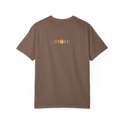 Boho Appalachian Moon Phases T-Shirt, Nature Lover Tee, Outdoor Adventure Apparel, Gift for Hikers, Festival Wear, Eco-Friendly Fashion
