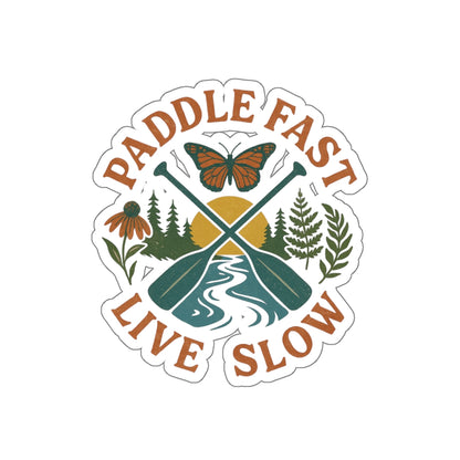 Adventure Water Rafting Die-Cut Stickers, Outdoor Paddle Decal, Traveler Vinyl Sticker, Nature Lover Gift, Explore Laptop Decal, Explore