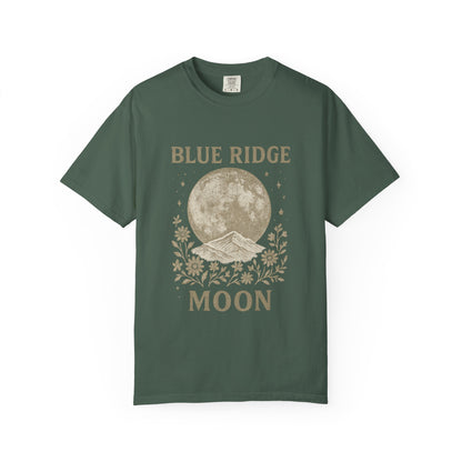 Blue Ridge Moon Celestial T-shirt, Mountain Sky Graphic Tee, Nature Lover Gift, Boho Shirt, Astronomy Top, Men Women Unisex Fashion