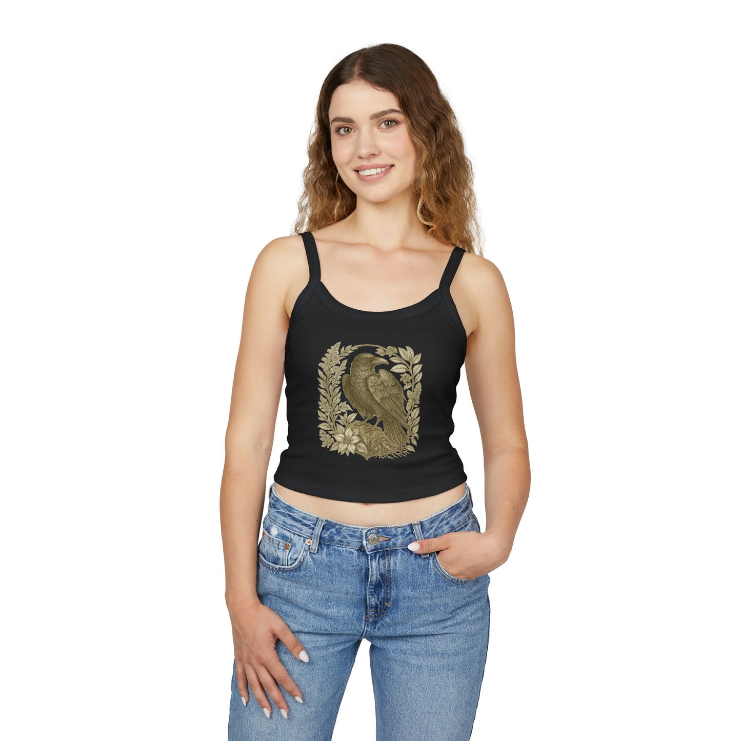 Raven Spaghetti Strap Tank 🕯️ | Dark Appalachia Aesthetic