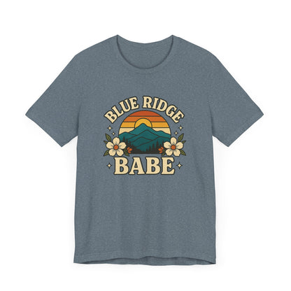 Blue Ridge Babe Oversized T Shirt, Mountain Lover Tee, Summer Vibes Shirt, Casual Graphic Tee, Outdoorsy Top, Hiking Shirt