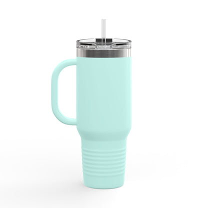 Insulated Travel Mug with Motivational Kayaking Design | Sporty Travel Coffee Cup, Adventure Mug, Outdoor Gift, Hydration Tumbler
