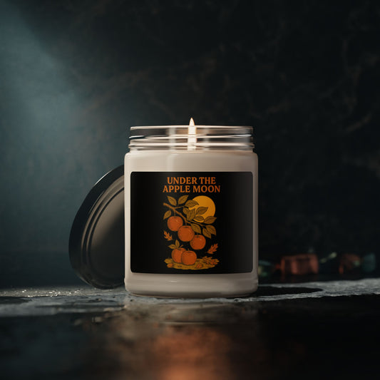 Under the Apple Moon Scented Soy Candle, Cozy Home Decor, Fall Gift, Relaxation Candle, Autumn Aromatherapy, Thanksgiving Decor