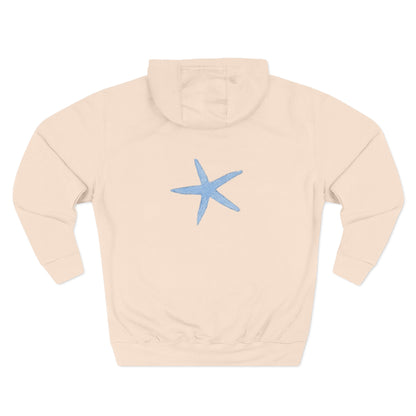 Cozy Cobalt Coastals Hoodie - Comfortable Fleece Pullover for Relaxation, Perfect Gift, Casual Wear, Holiday Style, Fashion Layering