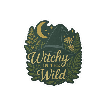 Witchy in the Wild Sticker 🌿✨ – Nature-Loving Spellcaster Vibes
