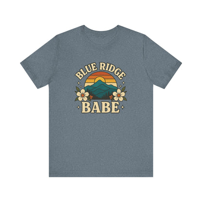 Blue Ridge Babe Oversized T Shirt, Mountain Lover Tee, Summer Vibes Shirt, Casual Graphic Tee, Outdoorsy Top, Hiking Shirt