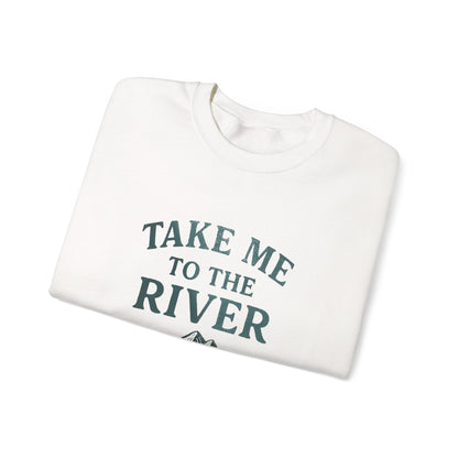 Vintage River Oversized Crewneck Sweatshirt, Retro Sweatshirt, Unisex Jumper, Cozy Pullover, River Lover Gift, Vintage Sweatshirt