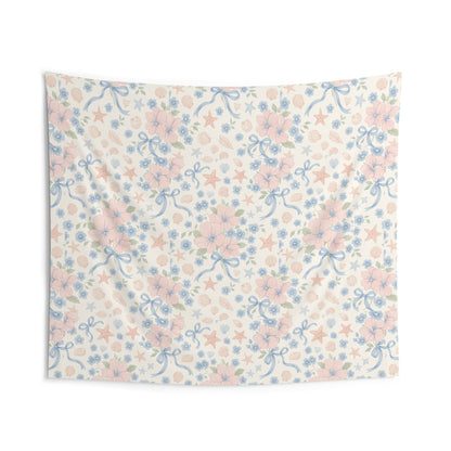 Seashell Serenade Beach Wall Tapestry