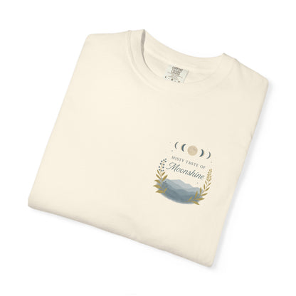 Misty taste of Moonshine, Country Roads WV, Moon phases t shirt in beautiful colors