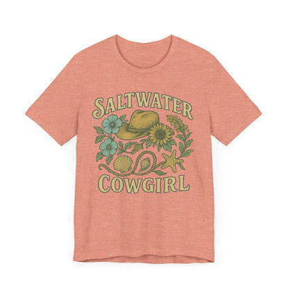 Saltwater Cowgirl Oversized faded beach Tee