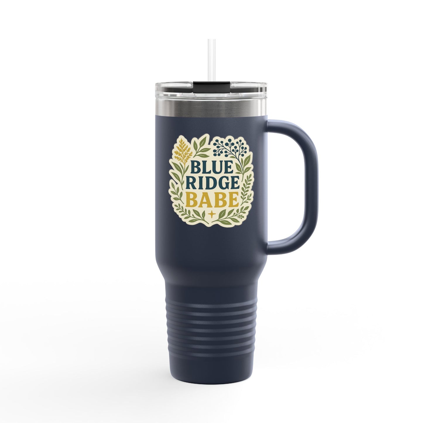 Blue Ridge Babe Insulated Travel Mug, 40oz - Tailgating Tumbler for Travelers, Cozy Cool Drink Cup, Mountain Lover Gift Idea, Outdoor