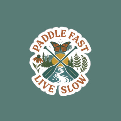 Adventure Water Rafting Die-Cut Stickers, Outdoor Paddle Decal, Traveler Vinyl Sticker, Nature Lover Gift, Explore Laptop Decal, Explore