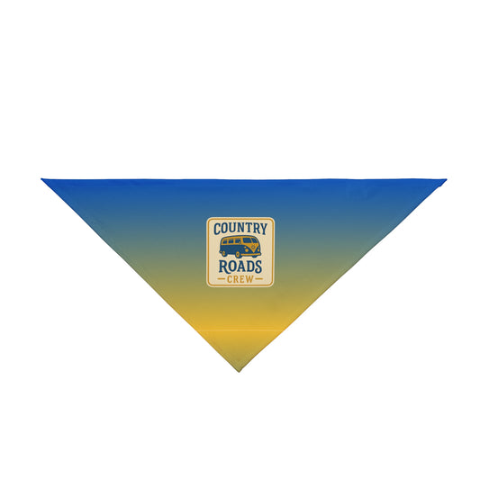 Country Roads Crew Pet Bandana | Dog Scarf | Outdoor Dog Gear | Pet Gift for Dog Lovers