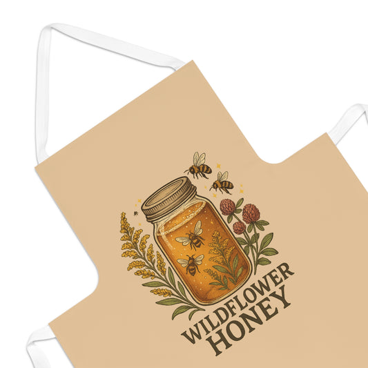 Vintage Mason Jar Apron, Gardening Gift, Kitchen Accessory, Floral Cooking Apron, Eco-Friendly Apron, Perfect for Garden Lovers