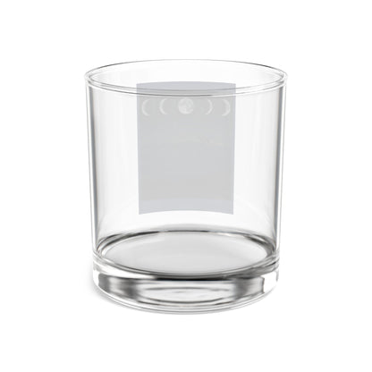 Misty Taste of Moonshine Glass,Lunar Phase Whiskey Glass, Appalachian Barware, Crescent Moon Tumbler, Mystical Mountain Drinkware