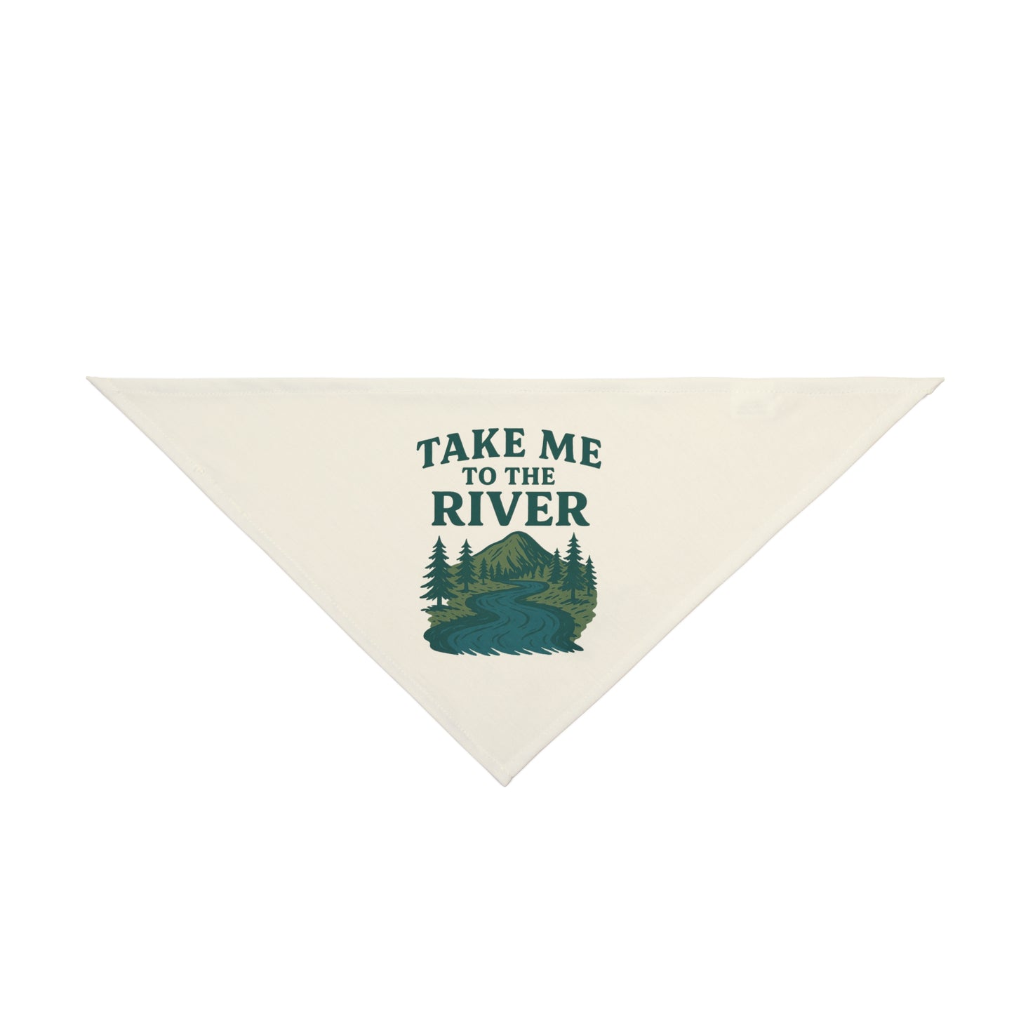 Adventure Pet Bandana | Take Me to the River Dog Scarf | Outdoor Dog Gear | Pet Gift for Dog Lovers | Hiking Dog Accessory | [...]