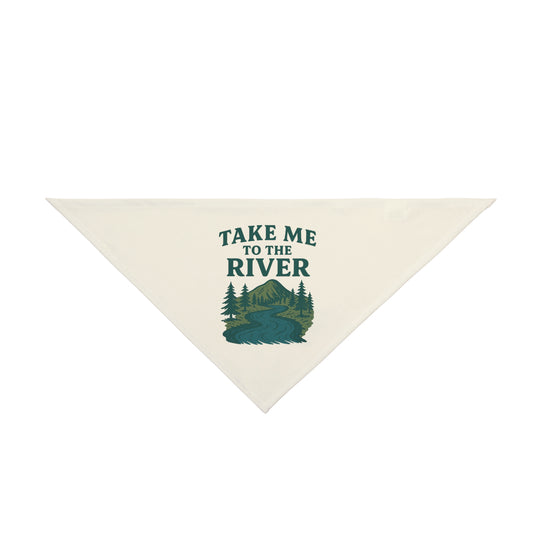 Adventure Pet Bandana | Take Me to the River Dog Scarf | Outdoor Dog Gear | Pet Gift for Dog Lovers | Hiking Dog Accessory | [...]